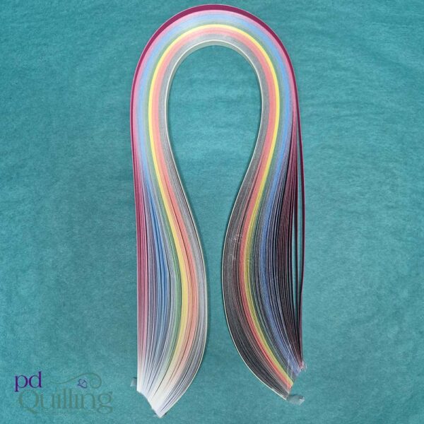 Graduated Paper Quilling Strips – Multicolour