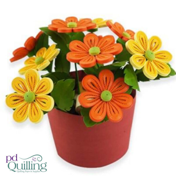 3D Quilled Flower Pots - Daisies