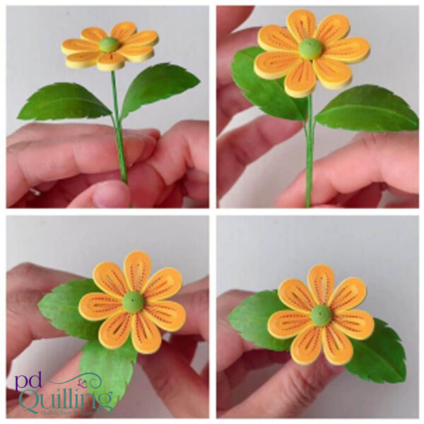 3D Quilled Flower Pots - Daisies