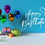 Happy Birthday Blue Gift Card