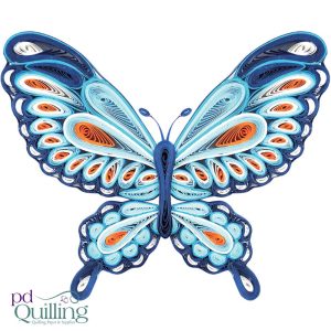 Blue Swallowtail Butterfly Quilling Kit