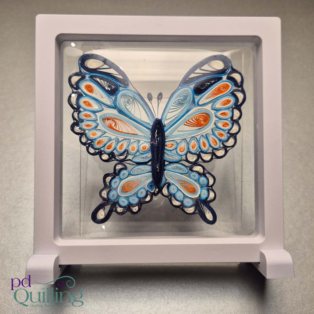 Blue Swallowtail Butterfly Quilling Kit Complete Blue Swallowtail Butterfly Quilling Kit Complete