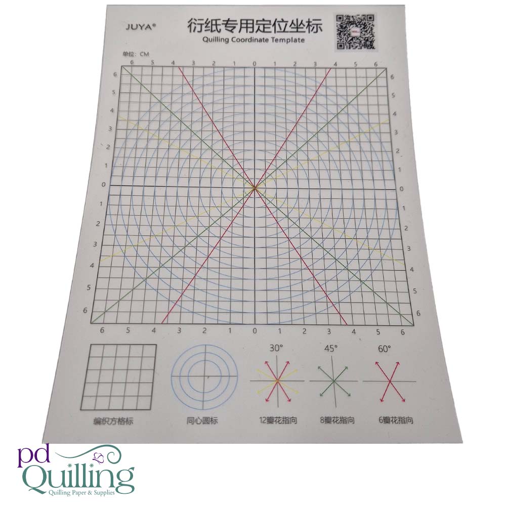 Quilling Coordinate Template