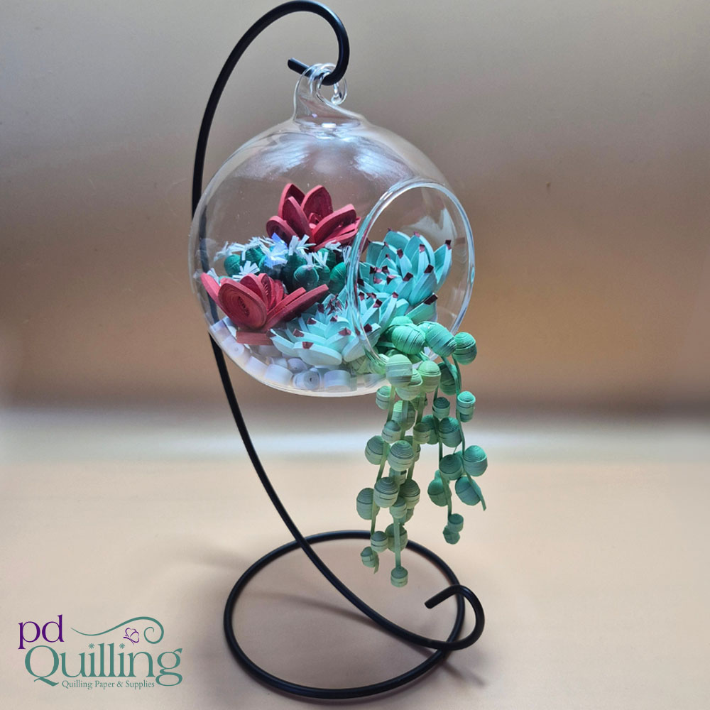 3D Quilled Succulent Main