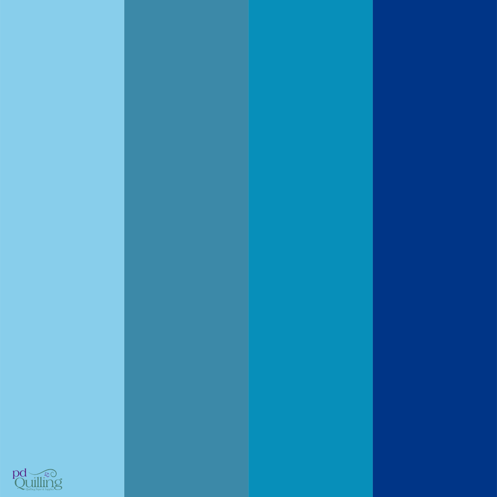 Blue Shades - Cardstock