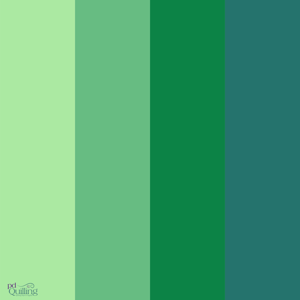Green Shades - Cardstock