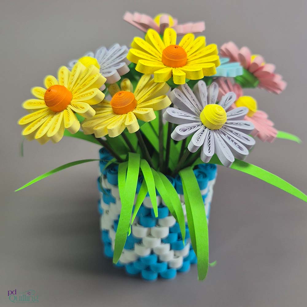 3D Gerbera Basket Quilling Kit 3D Gerbera Basket Quilling Kit